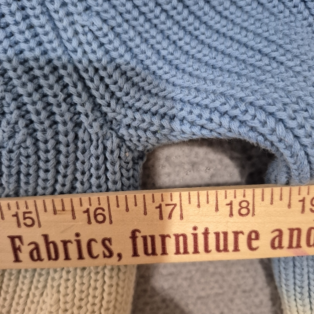 Veronica Beard Women's Blue Green Parula Tie Dye Ombre Puff Sleeve Cardigan S - Picture 8 of 9